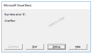 VBA CByte Function