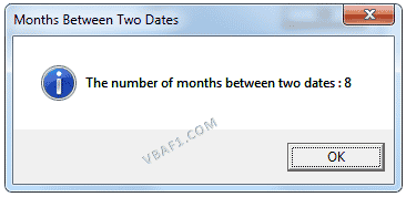 Calculate Months Between two Dates