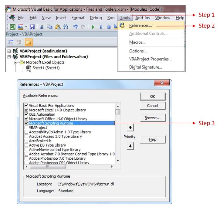 Vba Loop Through All Files In A Folder Using Fso And Dir Function 0693