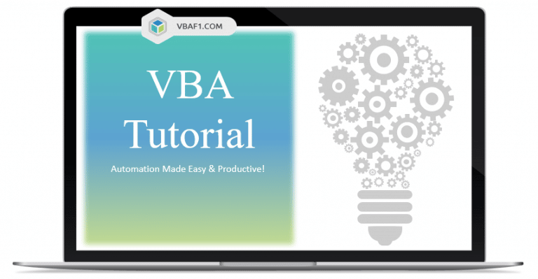 Excel VBA Tutorial | Programming for Beginners to Advanced | VBAF1 image.